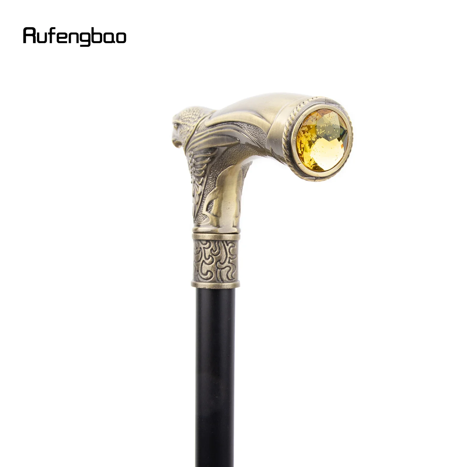 Coppery Eagle Head With Rhinestone Stick Party Stage Cane Decorative Stick  Cane  Cosplay And Parties, For Cosplay & Party