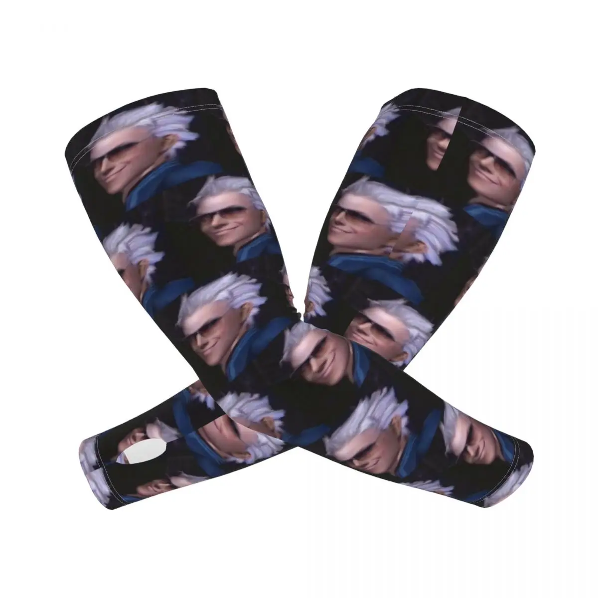 

Vergil From The Devil May Cry Seri Outdoor Arm Sleeves Sun UV Protection Cover Summer Ice Silk Cycling Tattoo Sleeves