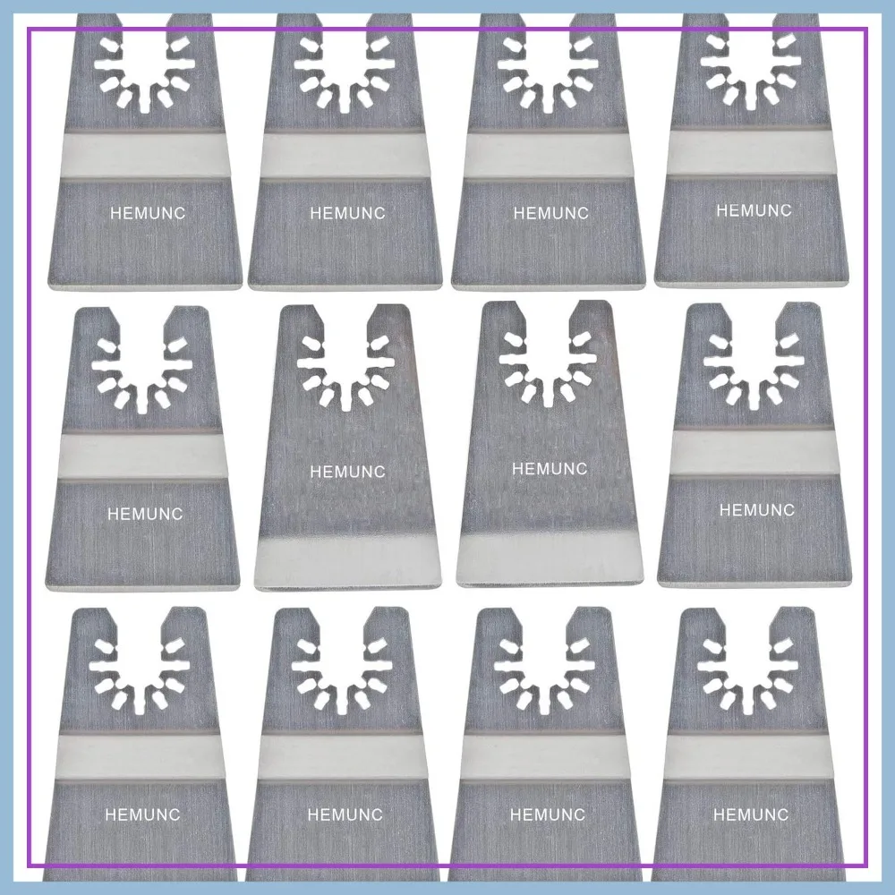 

Universal Oscillating Scraper Blades Set - 10 Rigid + 2 Flexible Blades for Carpet, Tile, Adhesives