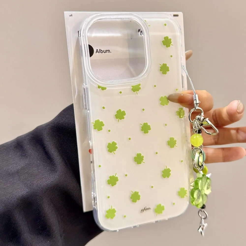 Summer Green Lucky Four-Leaf Clover Phone Case For Samsung Galaxy S25 S24 S23 S22 S21 S20 FE Note20 Edge Plus Ultra Lite 5GCover - náhled 3