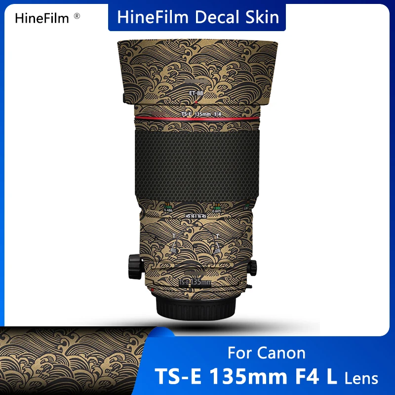 FOR Canon TS-E 135mm f/4L Macro Lens Decal Skins TS-E135 Wrap Cover Anti-Scratch Lens Skins Premium Court Sticker