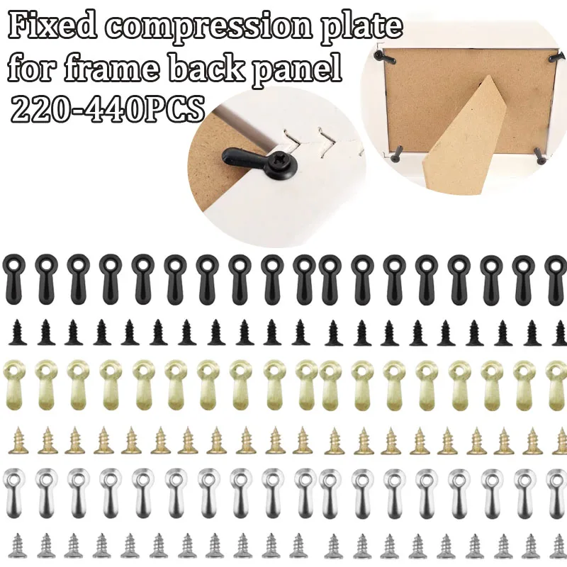 1-2Boxes Metal Picture Frame Backboard Clips Rotating Fastener Turn Buttons for Photo Frames Mirror Frames Hardware
