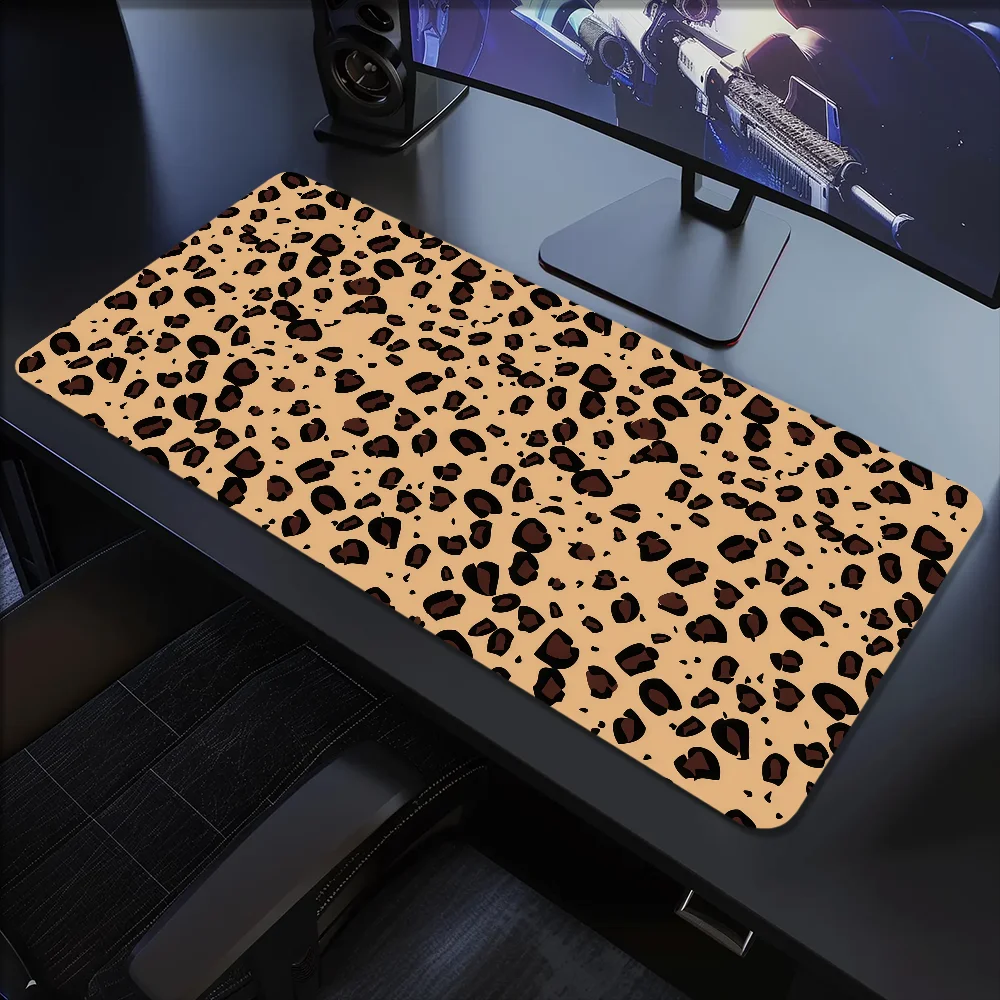 Mouse Leopard Print Pad Non-slip Lockedge Office Student Gaming Thickened Large Writing Cartoon Cushion MousePad