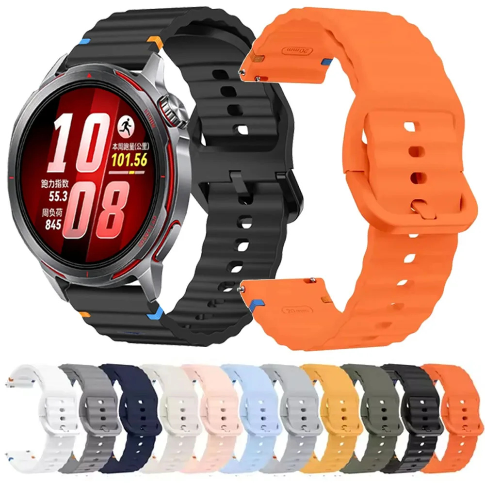 18 mm 20 mm 22 mm Silikonarmband für Huawei Watch GT Runner 2/Ultimate 2/GT6-5-41/46 mm. Bequemes Armband für Amazfit Active 3/Max/2