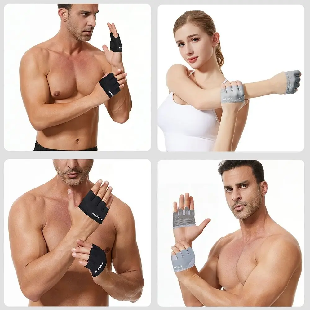 Portable Lightweight Workout Gloves Four-Finger Non-Slip Grip Sport Gloves Half-finger Gloves Unisex