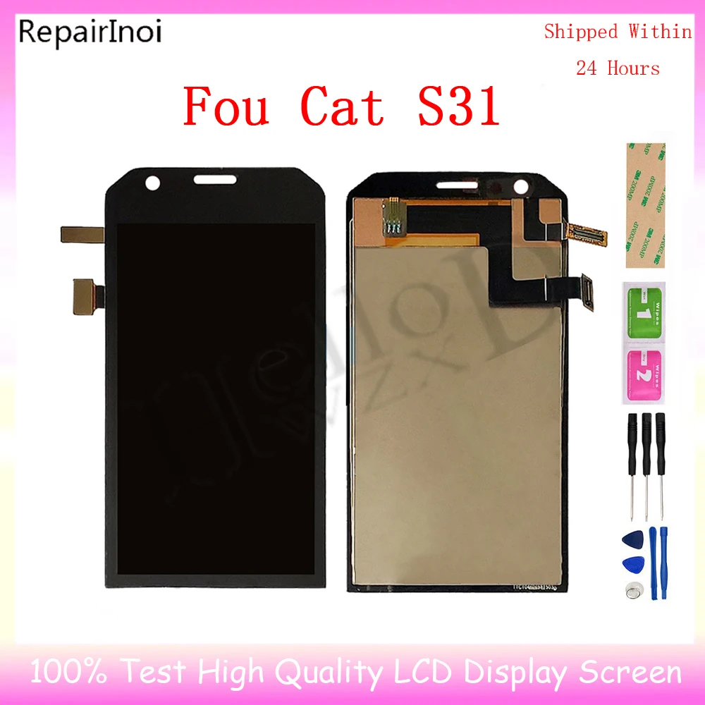 LCD For Caterpillar Cat S31 S32 S41 S42 S52 S53 S60 S61 S75 S48C S62 Pro Display LCD Touch Screen Digitizer Assembly Replacement