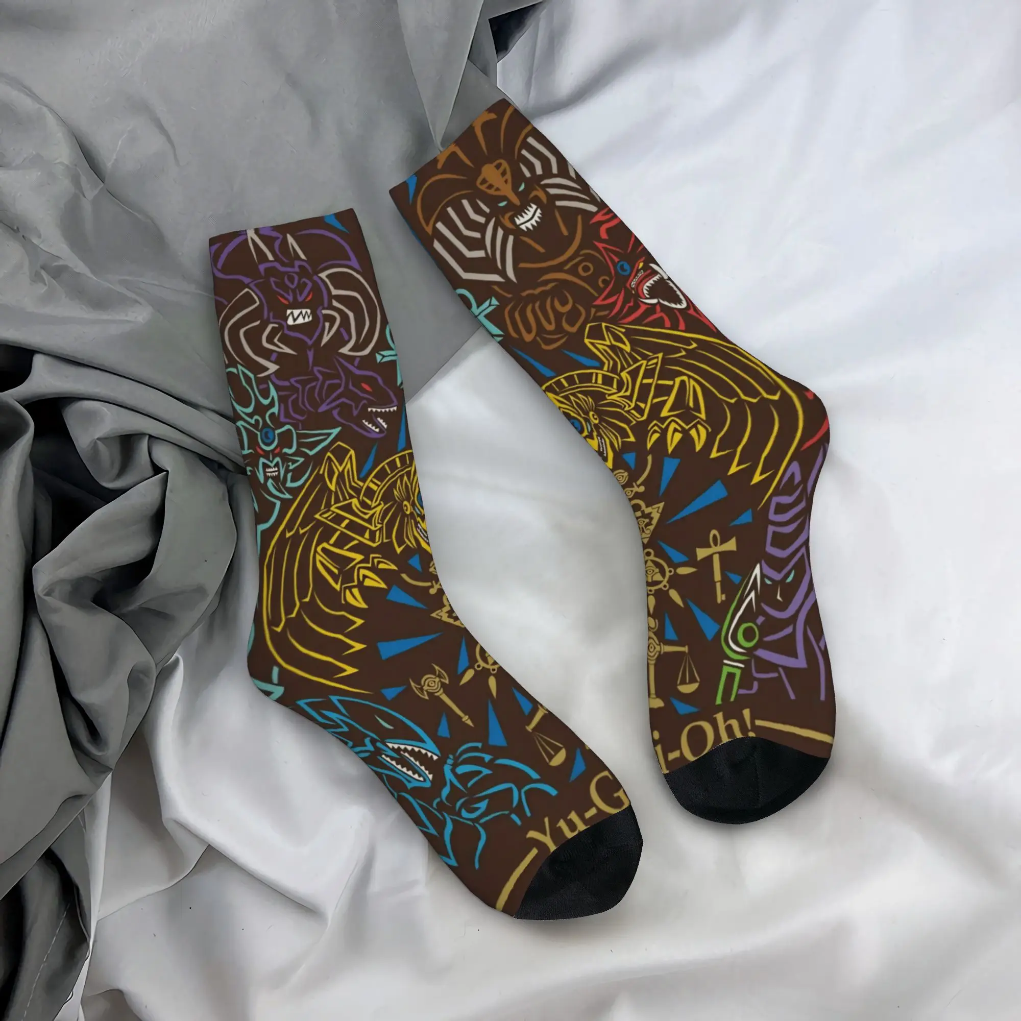 Cozy Unisex Socks Yu-Gi-Oh  Merch Comfortable  Sport Stockings All Seasons