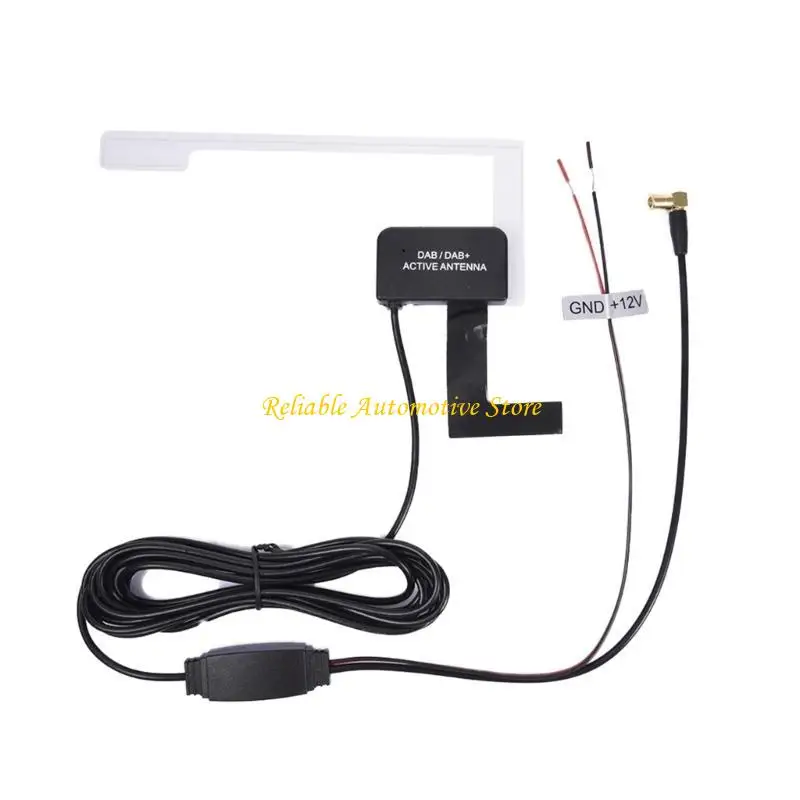 

M68B Glass Mount Adhesive Transparent Built-in Antenna 12V Car Radio Aerial Antenna Digital Radio Aerial Antenna