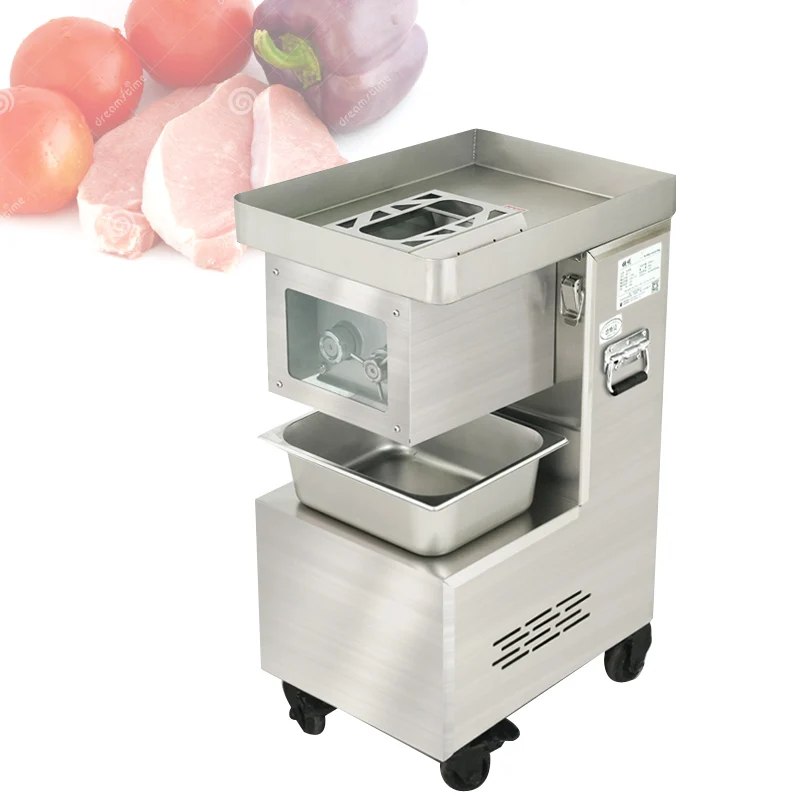

Vertical Meat Cutter Machine Fast Meat Slicer Electric Commercial Shred Dicing Machine Stainless Steel Meat Grinder Machine