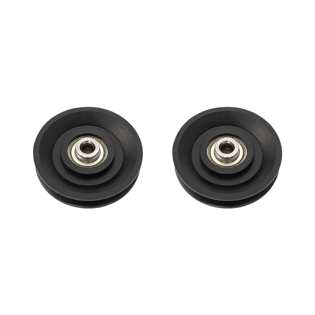 2pcs Cable Pulley Wheel for Lat Pulldown Machine - 90/105mm OD 10mm ID Fits 4-5mm Cables Quiet Smooth Rotation