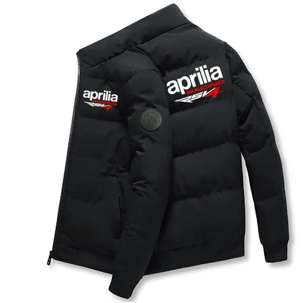 APRILIA Winter Men Zipper Jackets Fashion Warm RACING Casual Windproof and Cold Resistant Tops Coat Comfortable Clothes