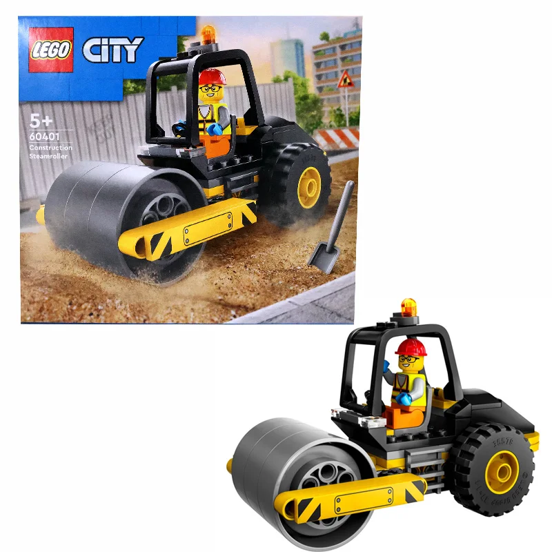 LEGO 60401 City Construction Steamroller Toy Playset