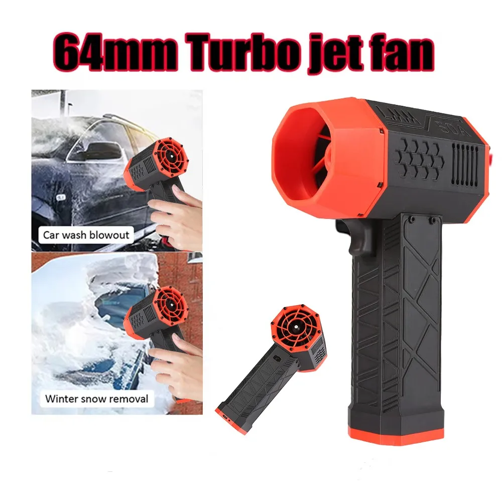 Turbo Jet Fan 160000RPM Electric Air Blower Powerful Snow Blower High-speed Dust Fan Mini Turbo Jet Fan Handheld Brushless Motor