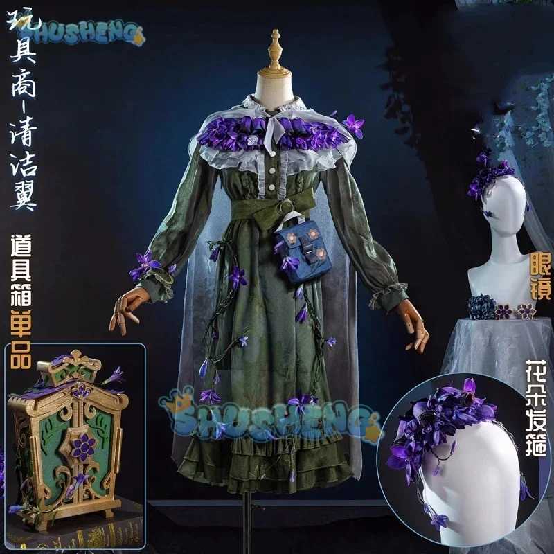 

FC6Anne Lester Cosplay Identity V Anime Women Fashion Dress Cloak Toy Merchant Role Play Clothing Full Set Costumes New Shu@FC8！