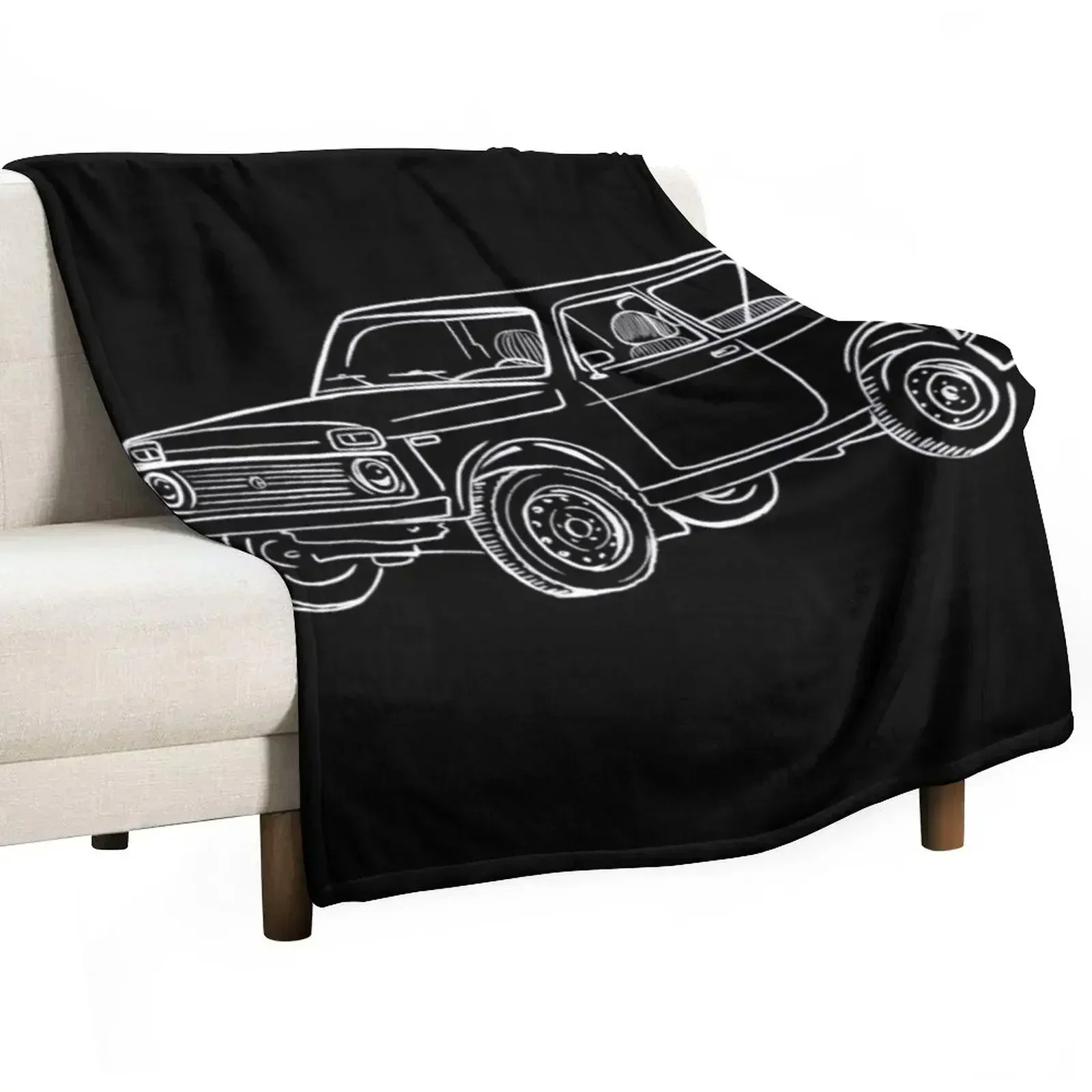 

New Lada Niva Throw Blanket For Sofa Thin Decorative Throw Blankets