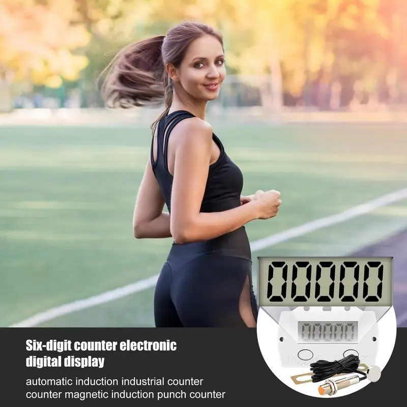 Digital Counter Electronic Digital Display Counter Industry Tally Counter 6-digit Number Count Clicker Counter For Coaching