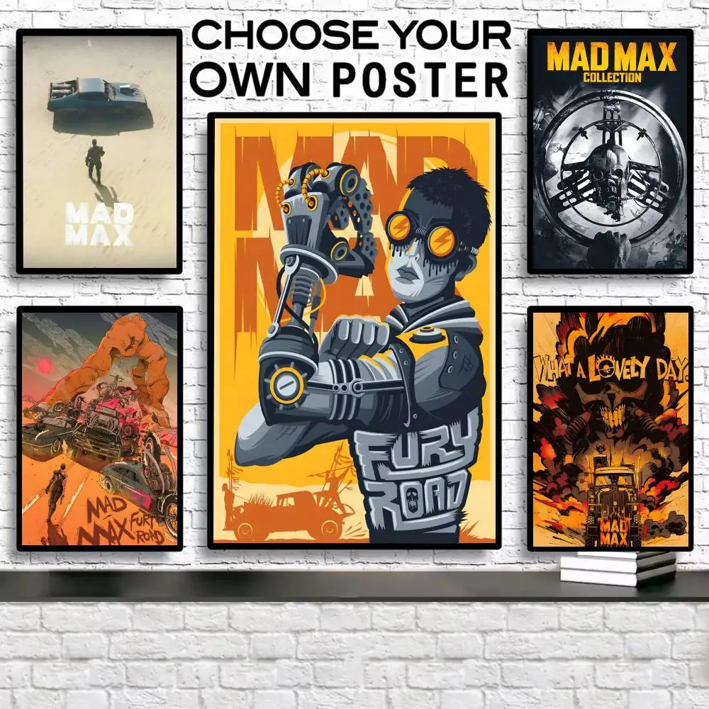 ملصق كرتوني Mad Max-M حديث مقاوم للماء عالي الدقة ملصق فني جداري ذاتي اللصق ديكور جمالي للمنزل