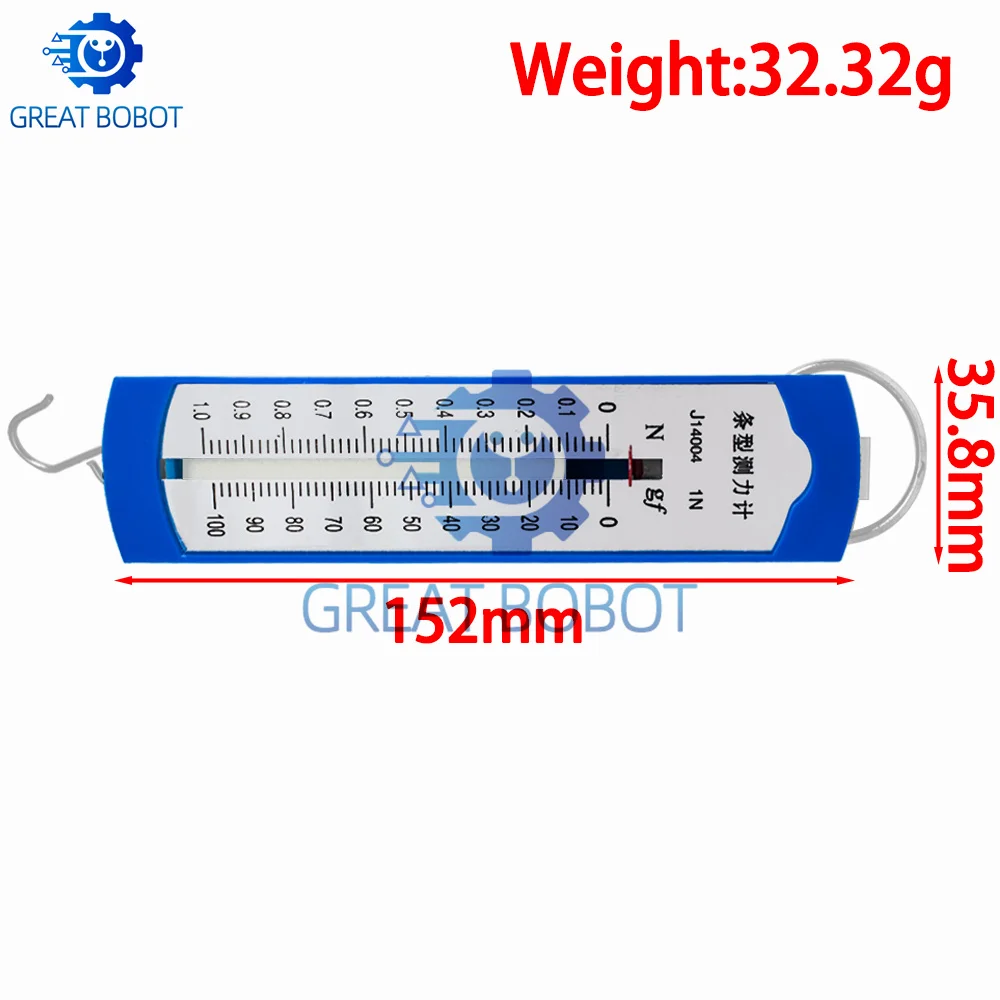 BS 1N 2.5N 5N 10N Newton Meter / Force Gauge Bar Box Spring Dynamometer Balance Physics Experiments