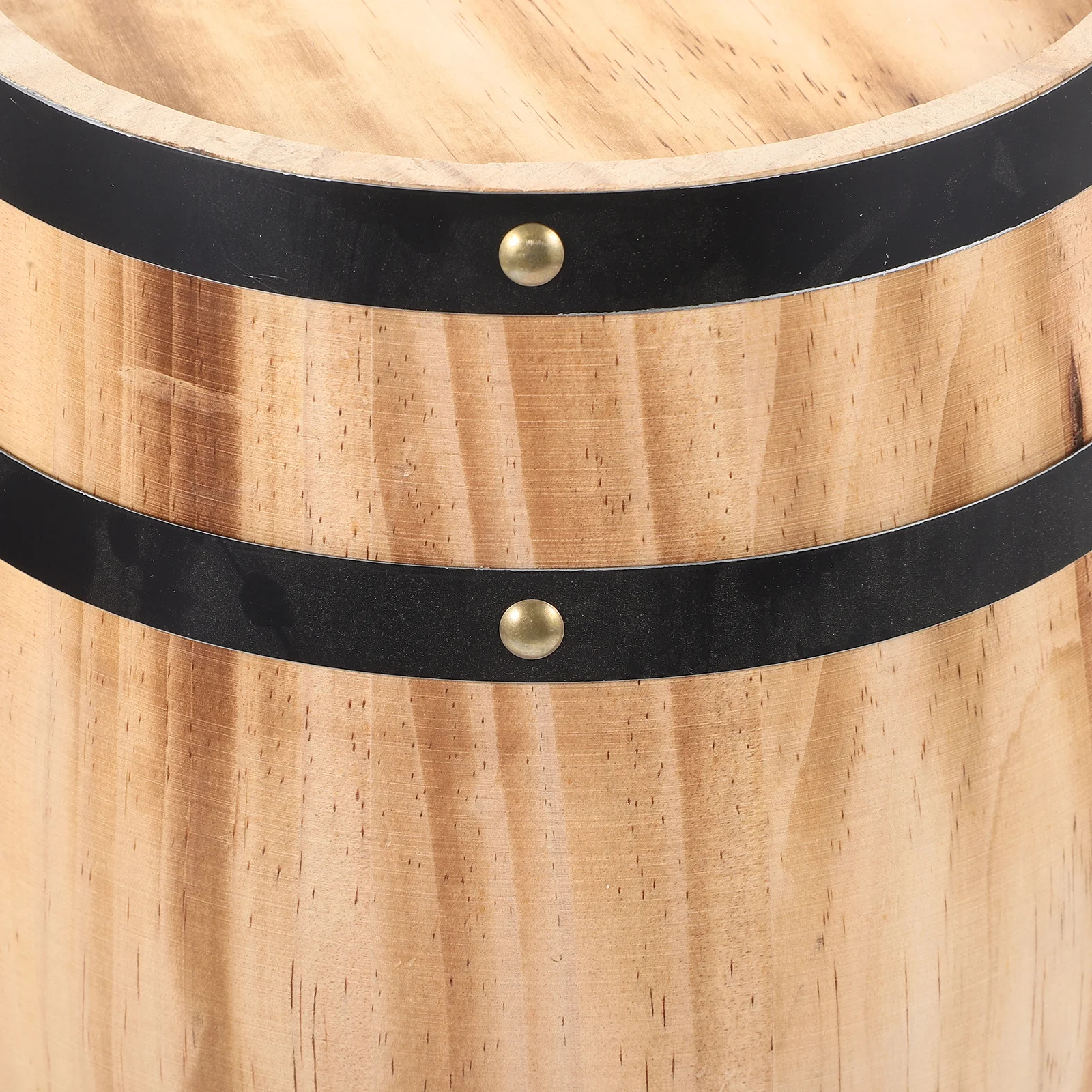 

Wooden Wine Barrel Ornament Handmade Natural Oak Craft Retro Decor For Bar Home Whiskey Display Floor Prop