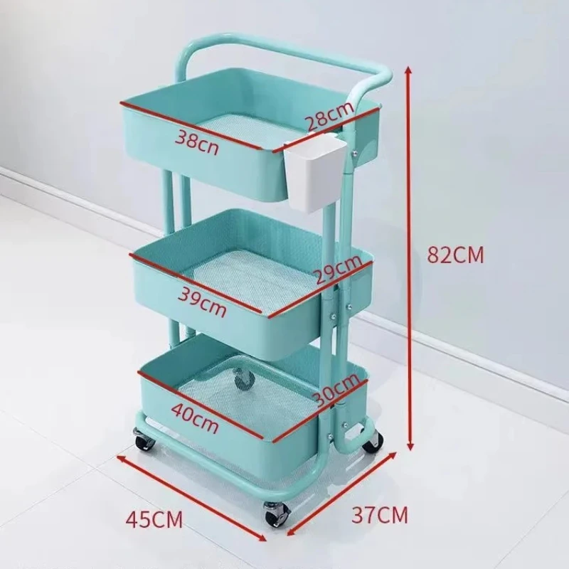 Medical Werkzeugwagen Manicure Auxiliary Cosmetic Wheels Cleaning Tool Trolly Beauty Stainless Steel Trolley Drinks Cart Salon