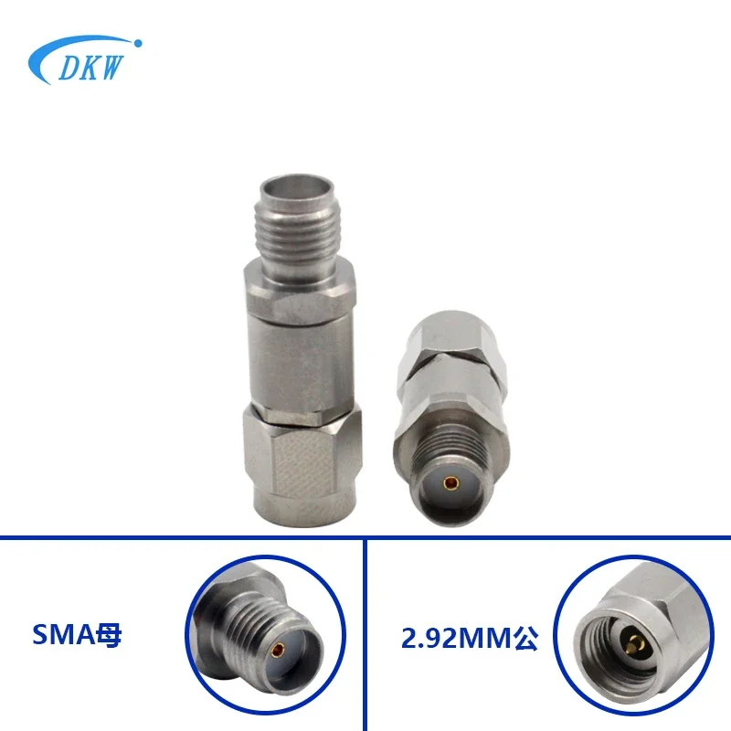 

2.92MM Male to SMA Female Millimeter Wave High Frequency Adapter 18GHZ Stainless Steel