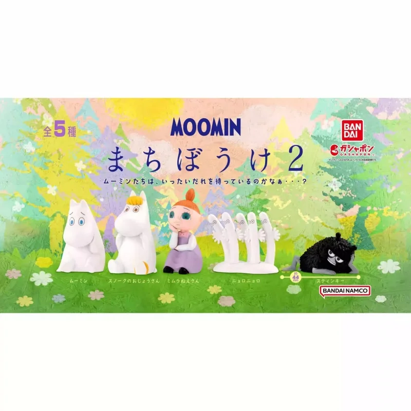 

Bandai Оригинальные 5 шт. Gashapon MOOMIN まち Gracias matrimonio Exper2 Игрушки для детей Подарок Коллекционная модель Украшения