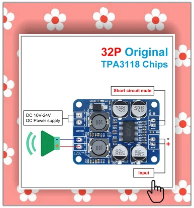 TZT 1/5PCS TPA3110 XH-A232 30W + 30W 2,0 Kanal Digital Stereo Audio Power Verstärker Bord DC 8-26V 3A Für DIY – Detail 3