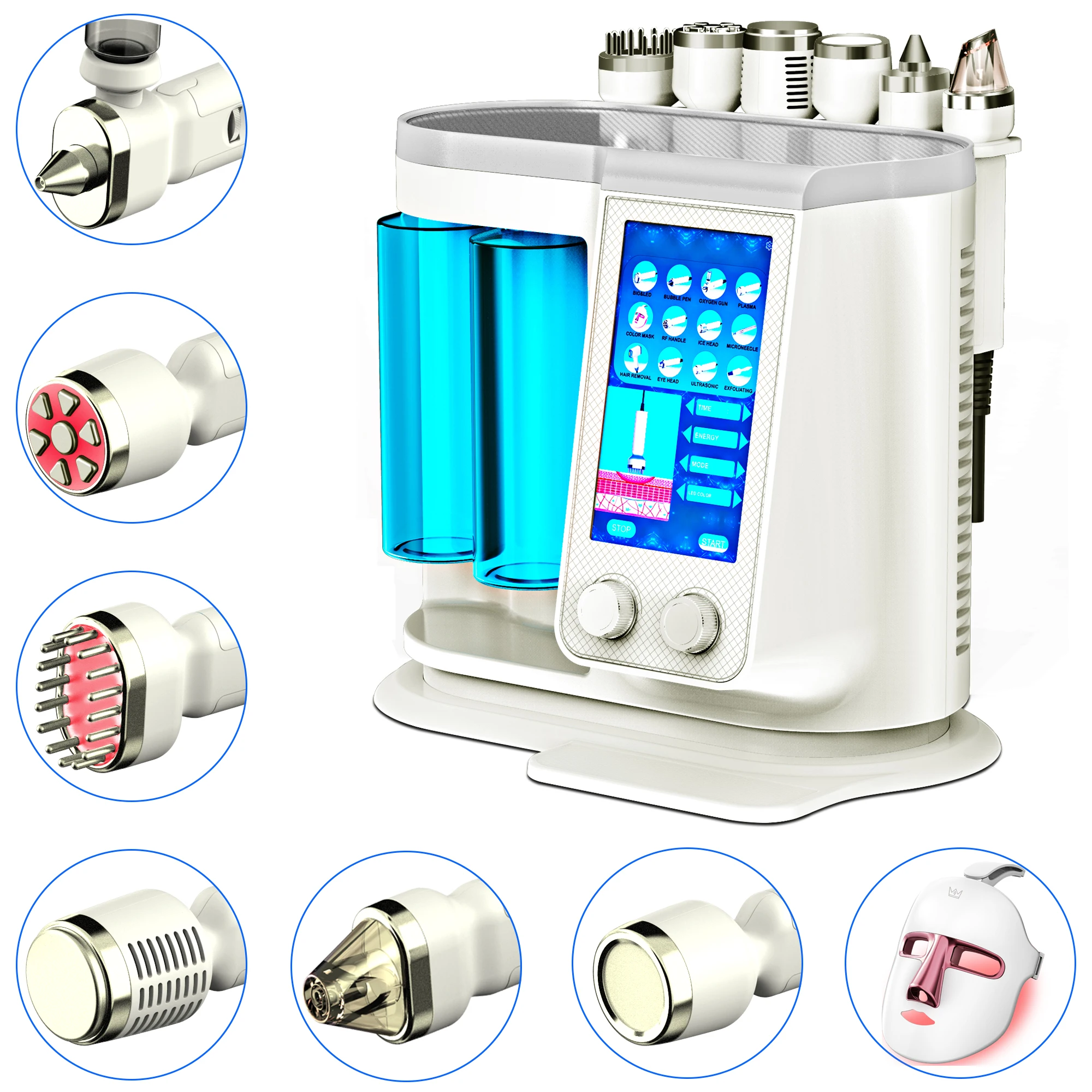 Hydra beauty skin system hydro facial oxygen facial machine skin care device deep skin cleaning treatment machine