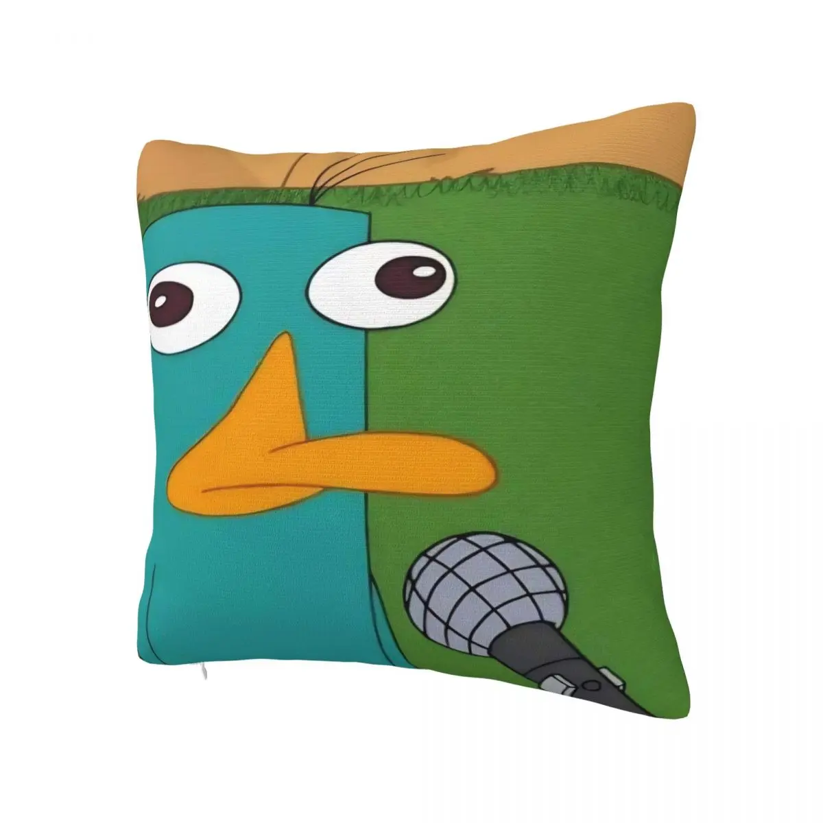 Pillow Case Perry The Platypus Square Pillow Cover P-Phineas and F-FerbS Design Pillowcases For Sofa Bedroom Home Decor
