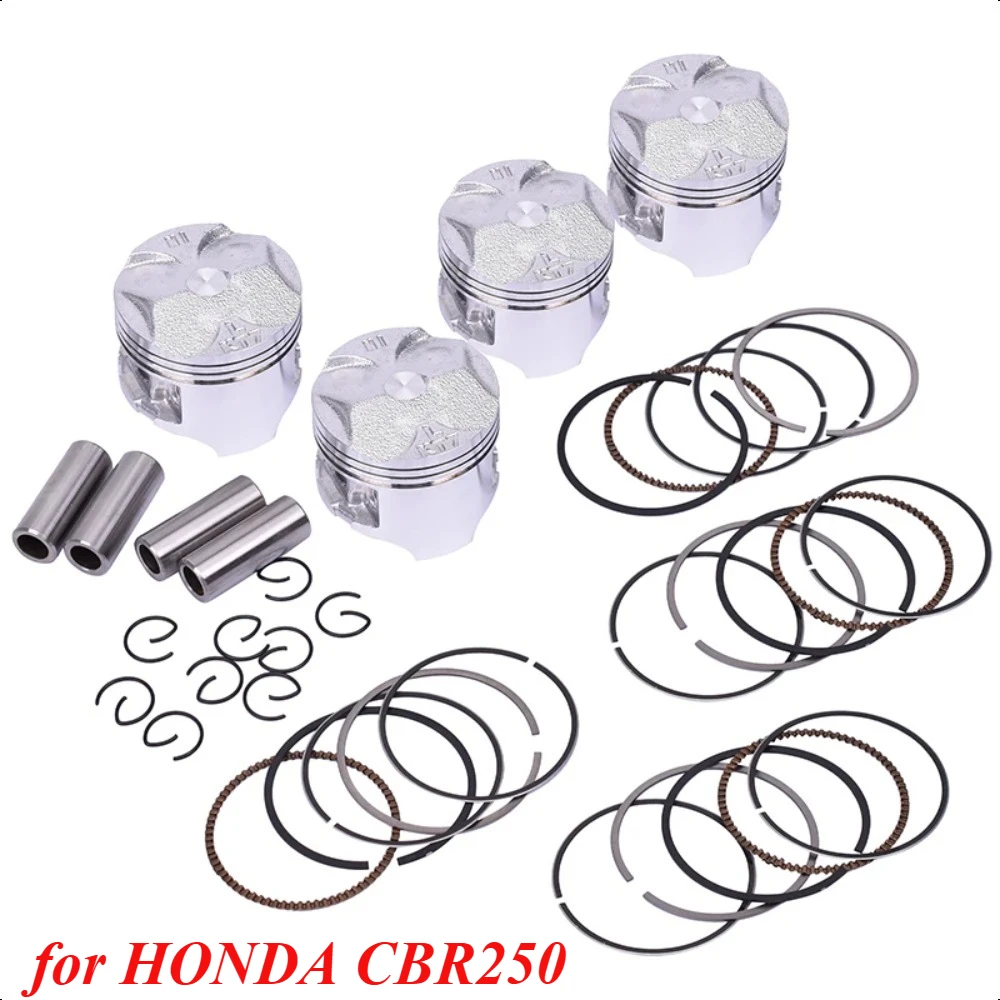 

48.5mm 48.75mm 49mm Motorcycle Piston Rings Kit 13101-KT7-000 For Honda CBR250FG MC14 CBR250RH MC17