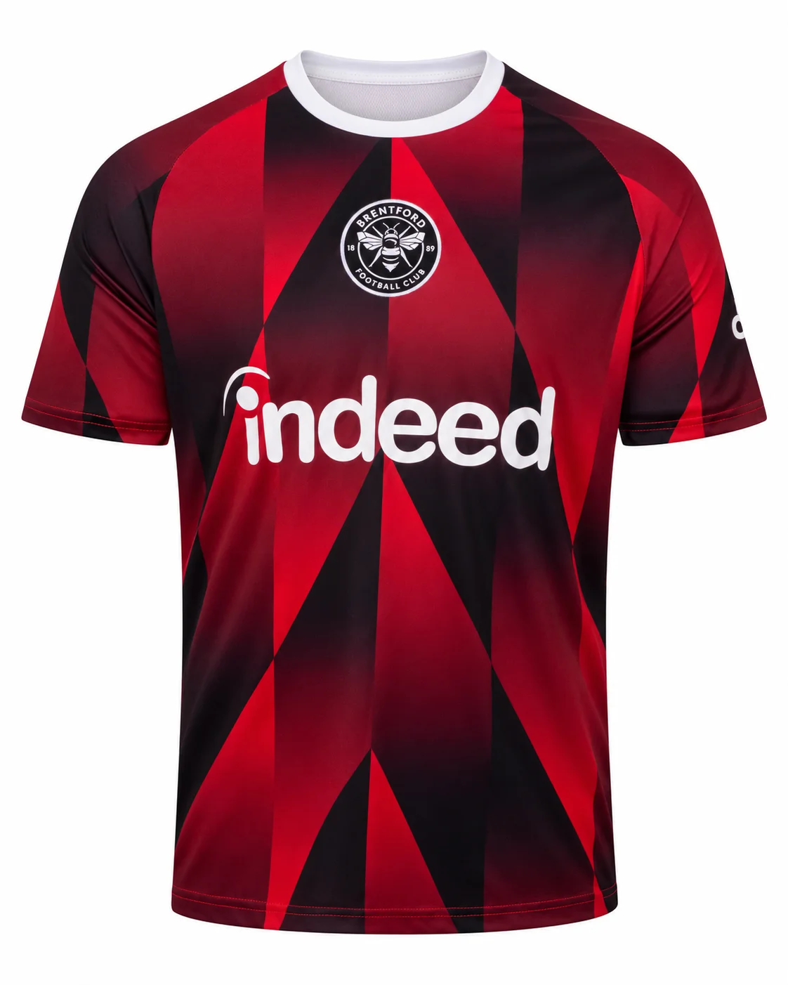 Fußballtrikot für Herren Saison 26-27 Rot-Weiß Gestreiftes Kurzarm-Rundhals-Schnelltrocknendes Fußballshirt für Spiele – Detail 7