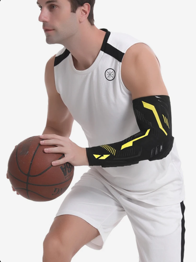 Sports Honeycomb Anti-Collision Arm Protector Separate Anti Slip Long Elbow Protector Cycling Fitness Protector Protective Gear