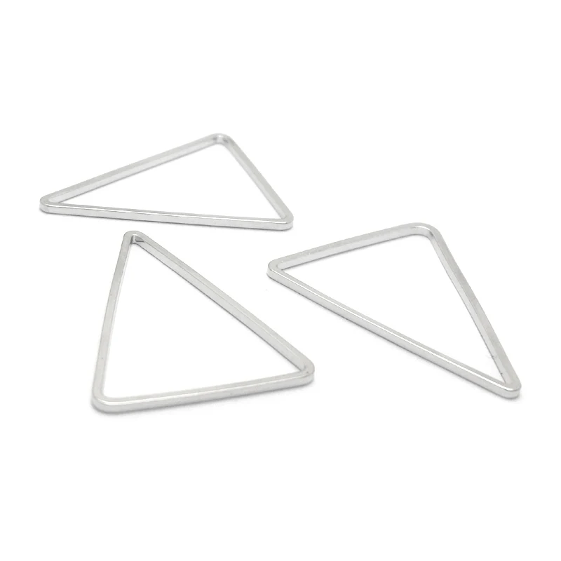 50 sztuk 9/15/17/20/24/29/20x25MM mosiądz kształt trójkąta zamknięte pierścienie łączyć pierścienie Diy komponenty do biżuterii akcesoria hurtowo — zdjęcie 7