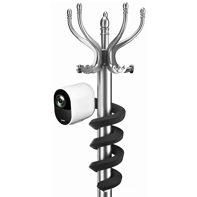 Supporto Twist flessibile in Silicone per telecamera da esterno per interni senza installazione di strumenti per il tuo sistema di telecamere di sicurezza domestica