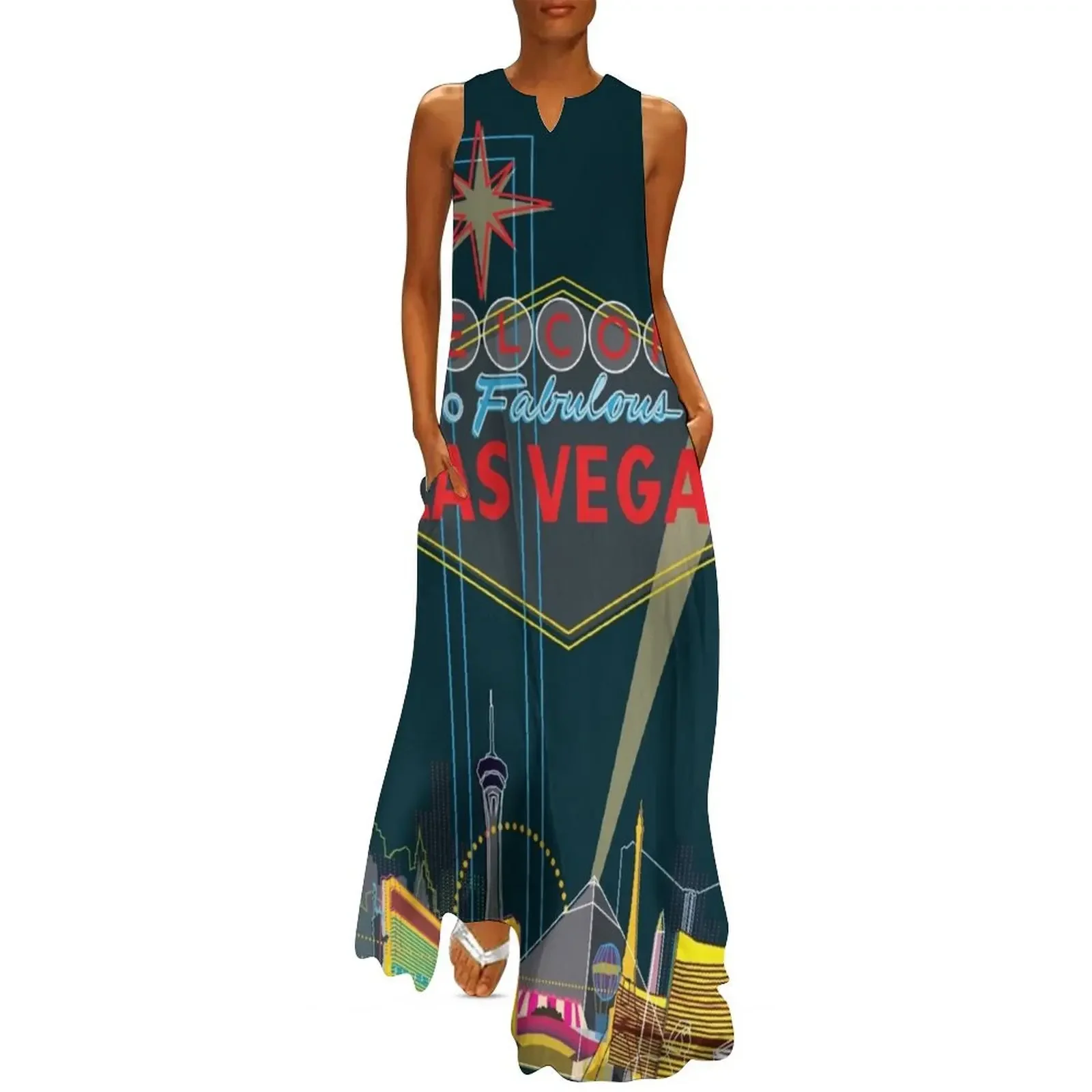 

Las Vegas Long Dress summer clothes dresses korean style beach dresses sexy short dresses daring Dress