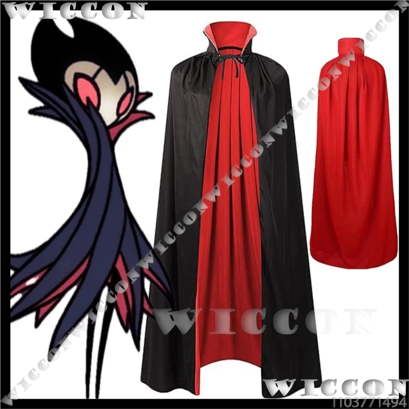 

Troupe Master Grimm Game Silk Songg The Knight Cosplay Black Red Cloak Woman Man Roleplay Gift Halloween Carnival Party Cos Prop