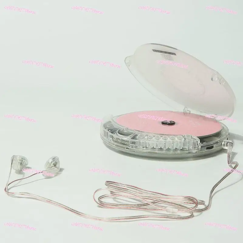 Fully Transparent CD Player Walkman Player Portable Album Headset USB Cable External Speaker