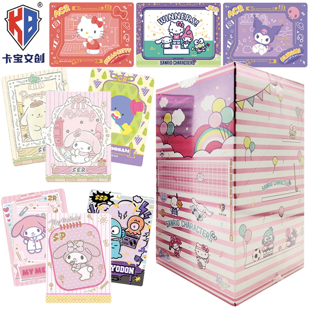 

KABAO Genuine Sanrio Cartoon Collection Card Cute Sushi Style Theme Card Fans' Like Hello Kitty Cinnamoroll Creative Toy Gifts