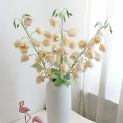 Ins Bellflower Artificial para Casamento, Wind Chimes, Flores De Seda, Orquídea Floral, Flores De Phoenix, Casamento, Decoração De Casa, 83cm