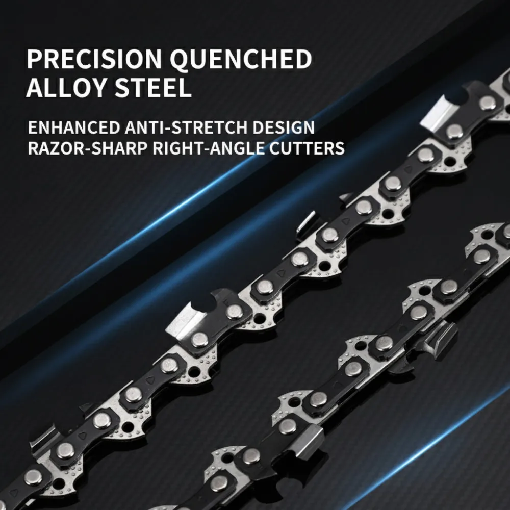 1 Piece 10/12/14/16/18 Inch, 40/45/52/56/59/64 Transmission Link Semi-Cinch Chain for Chainsaw Is Available