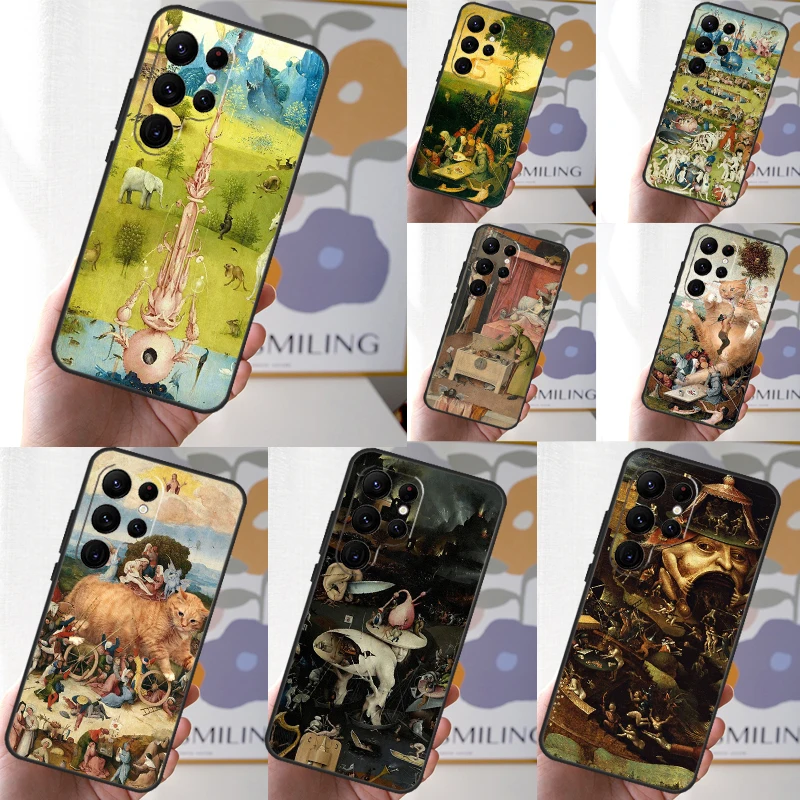 Hieronymus Bosch Art Painting Case For Samsung Galaxy S23 Ultra S24 S22 S8 S9 S10 Plus Note 10 20 Ultra S20 S21 FE Cover