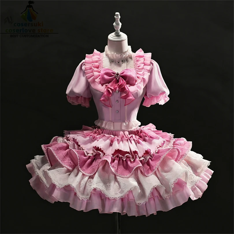 

Puella Magi Madoka Magica Madoka Kaname Cosplay Costume Halloween Anime Comic-Con Apparel