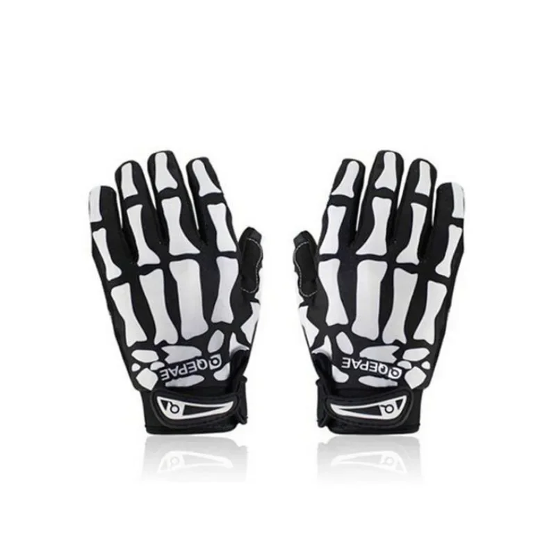 Ghost Skeleton Bike Racing Gloves Skeleton Skull Bone Motorcycle Gloves (Note: Please note that the above title is 90 characters