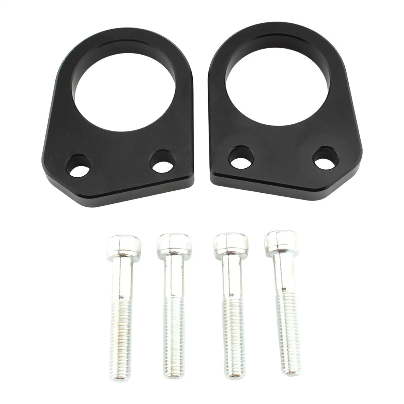 

2x Motorcycle Handlebar Riser Spacer Clamp Spare Parts High Performance Black