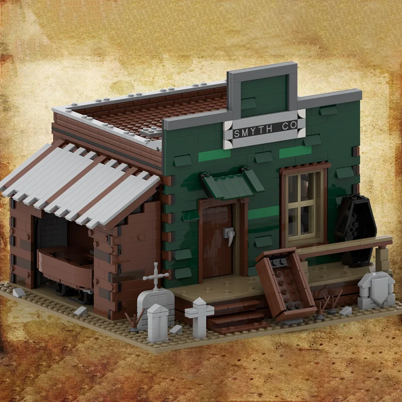 ตัวต่อโมเดลชุดใหญ่ คอลเลคชั่นเมืองตะวันตก ชุดเทคนิคแบบโมดูล ของเล่นบล็อก DIY ชุดประกอบ ของขวัญ