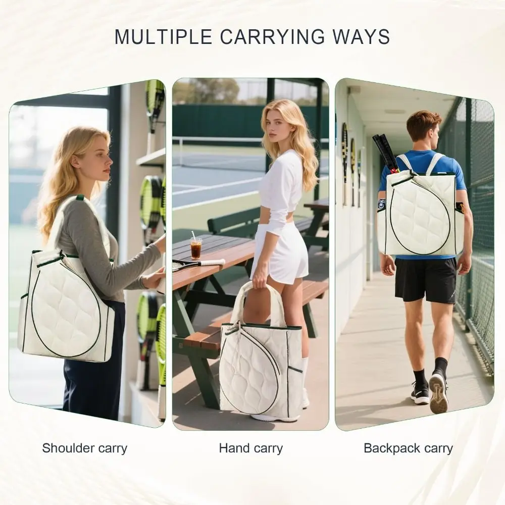 

Extra-Large Tennis Tote Bag Lightweight Large Compartment Tennis Racket Backpack Multi-functional Waterproof Sports Bag Gym