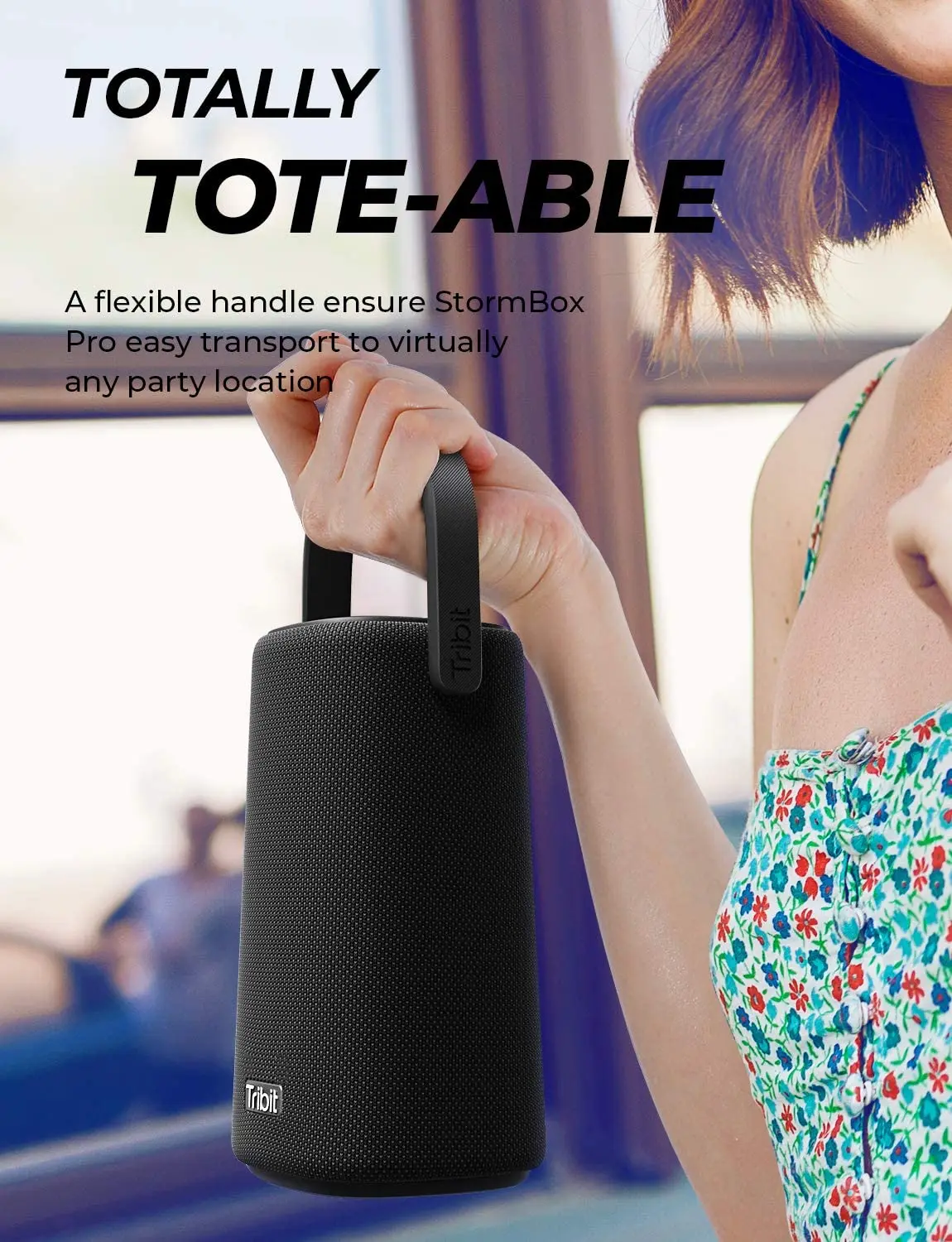 Blue tooth Party Speaker, Tribit StormBox Pro Speaker with 24H Battery Life, IP67, Exclusive Intense Built-in XBass