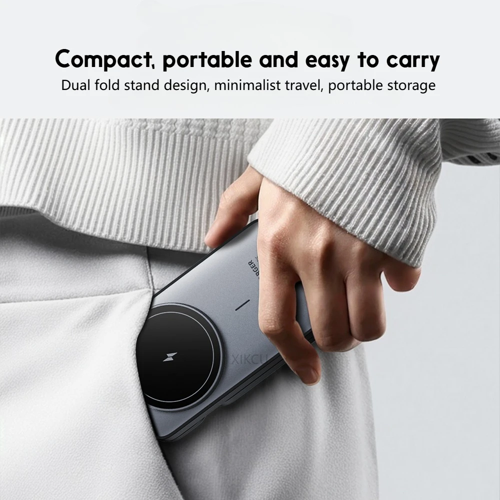 Magnetyczna ładowarka bezprzewodowa 3 w 1 Travel Magnetic do Magsafe iPhone 17 16 15 Pro Max 14 13 12 iWatch 11-2 Airpods Pro Szybkie ładowanie