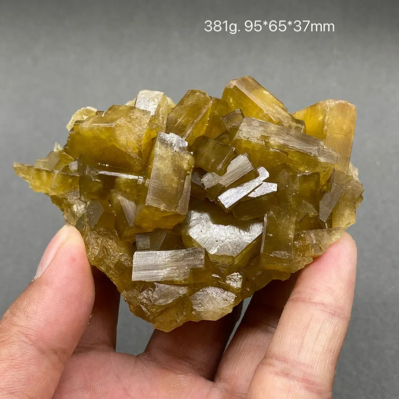 

100% натуральный китайский Цзянси желтый флюорит барит симбиотический необработанный камень минеральный образец целебный кристалл украшение дома