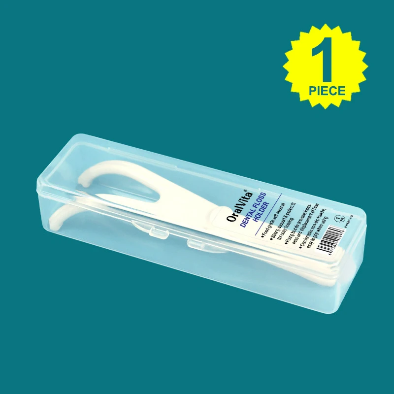 1/2Pcs Reusable Pick Holder Y Shape Plastic Dental Floss Rack Teeth Clean Care Tool Without Dental Floss Oral Hygiene Toothpick